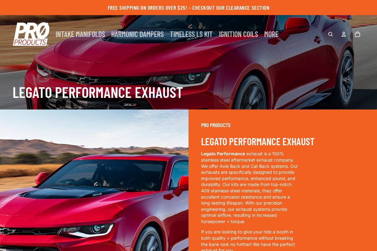 legatoperformance.com homepage screenshot