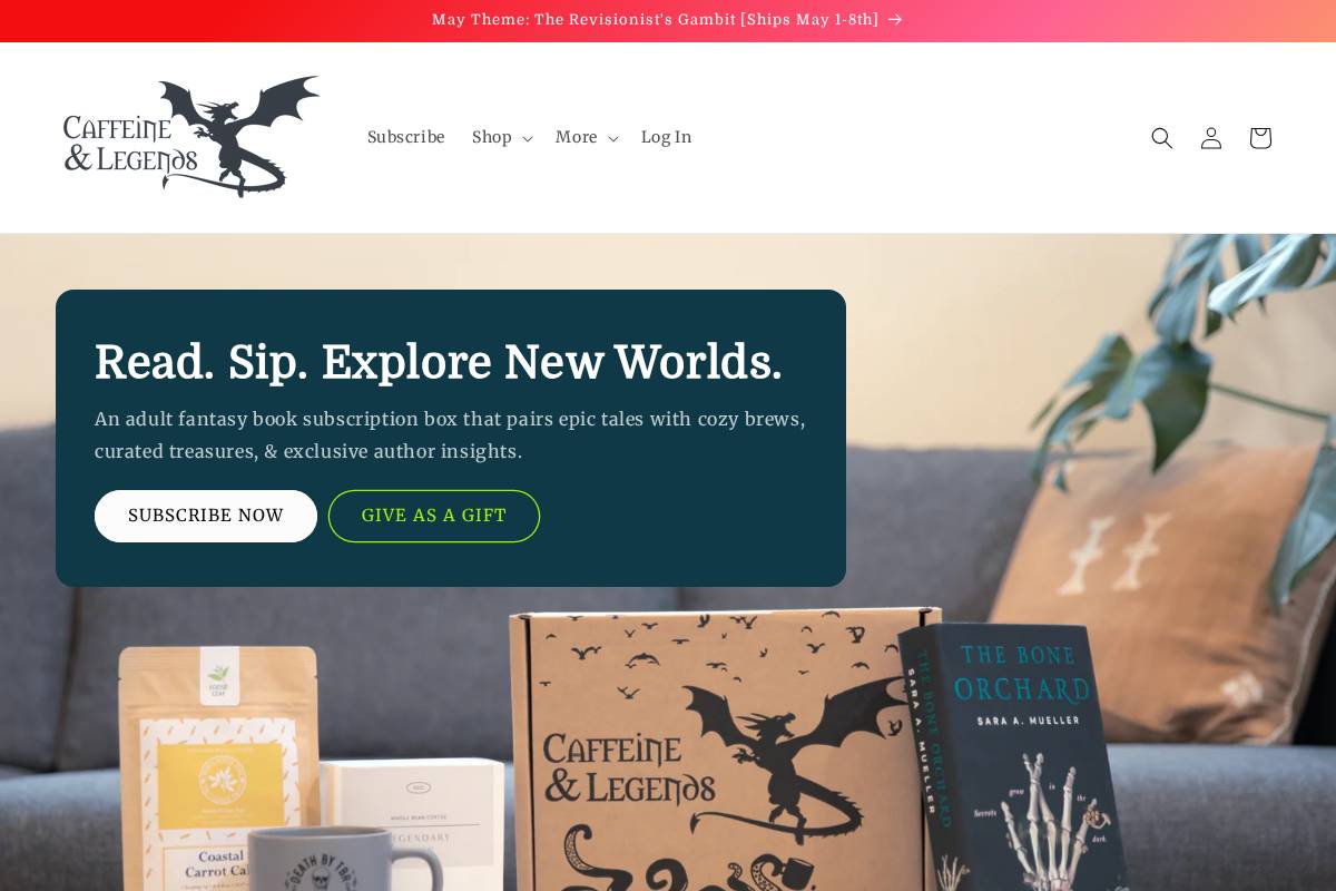 legendarybox.com homepage screenshot