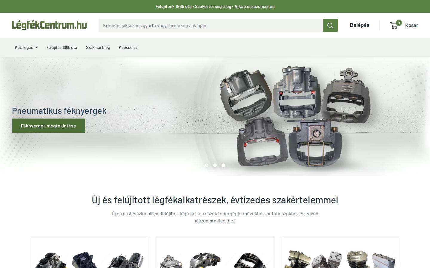 legfekcentrum.hu homepage screenshot
