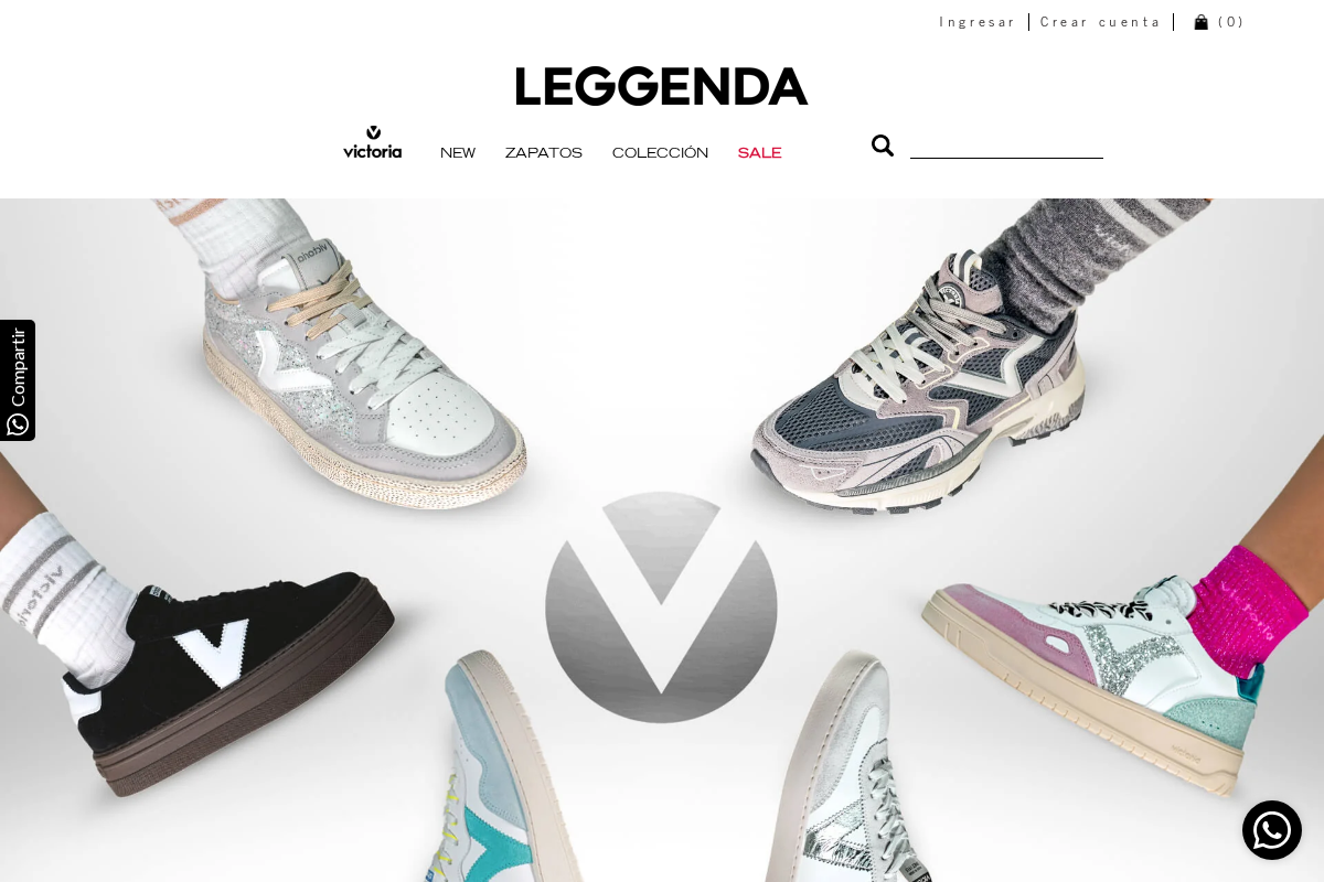 leggendashop.com homepage screenshot