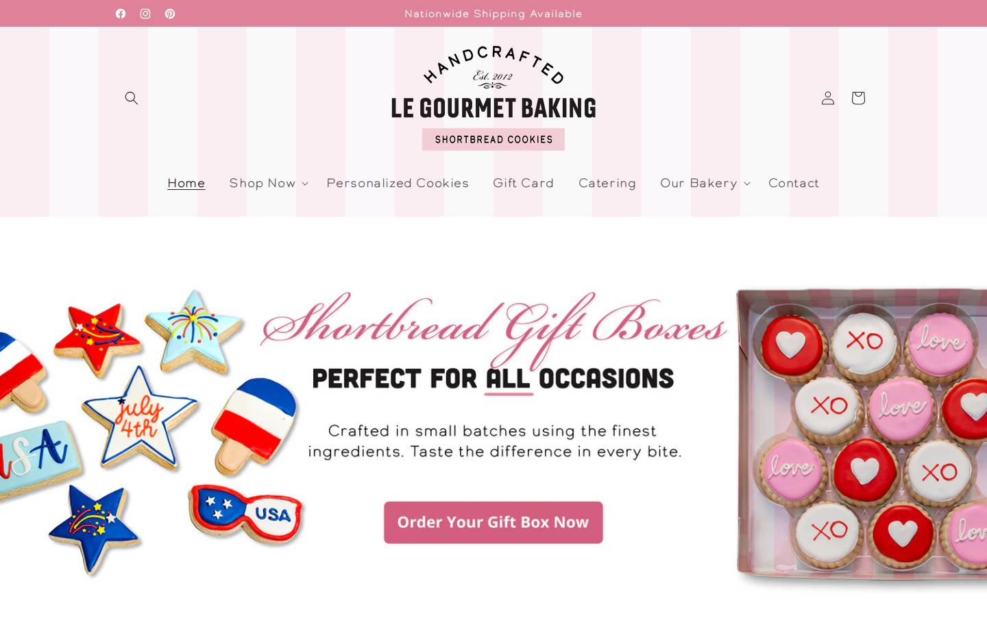 legourmetbaking.com homepage screenshot
