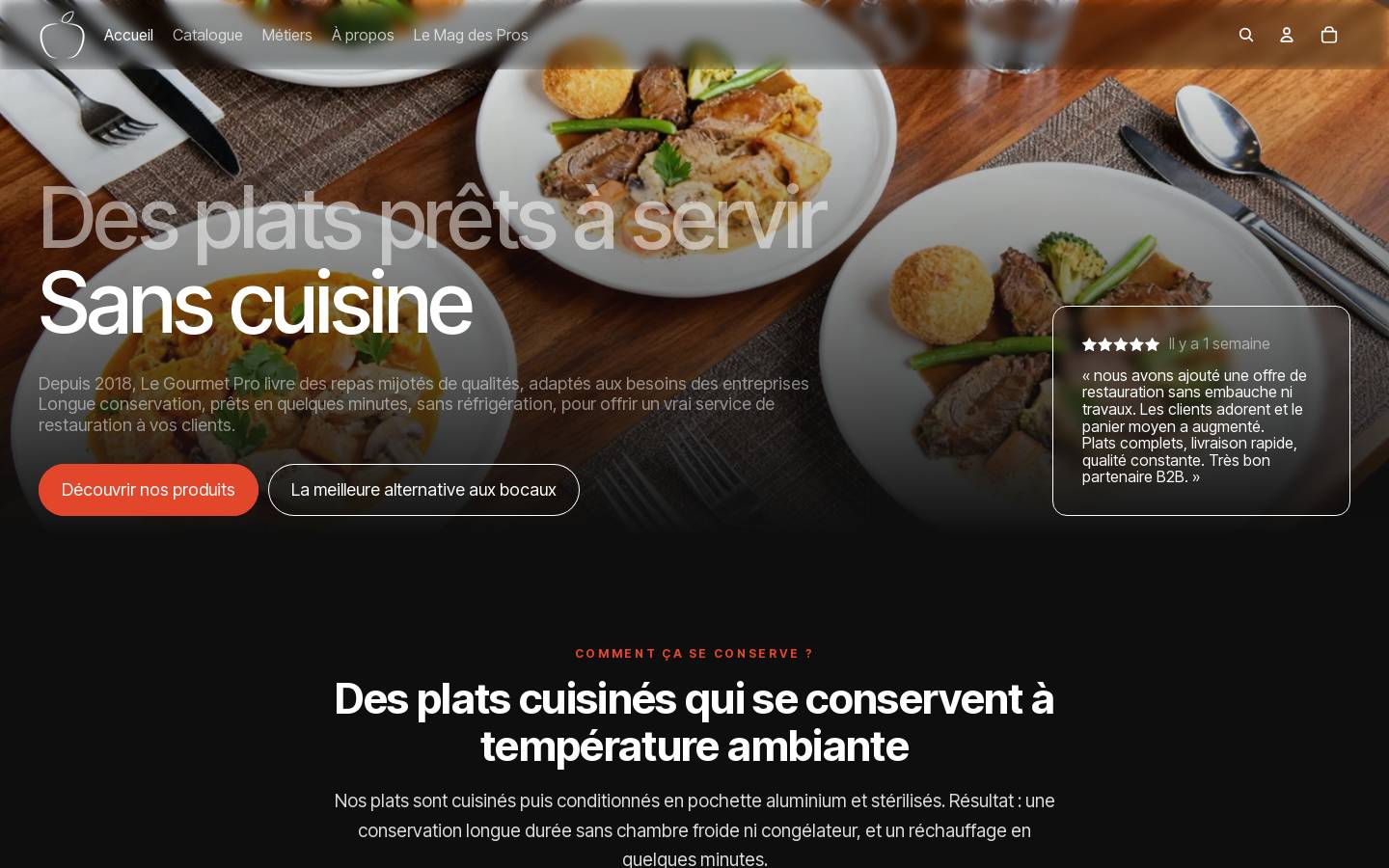 legourmetpro.com homepage screenshot