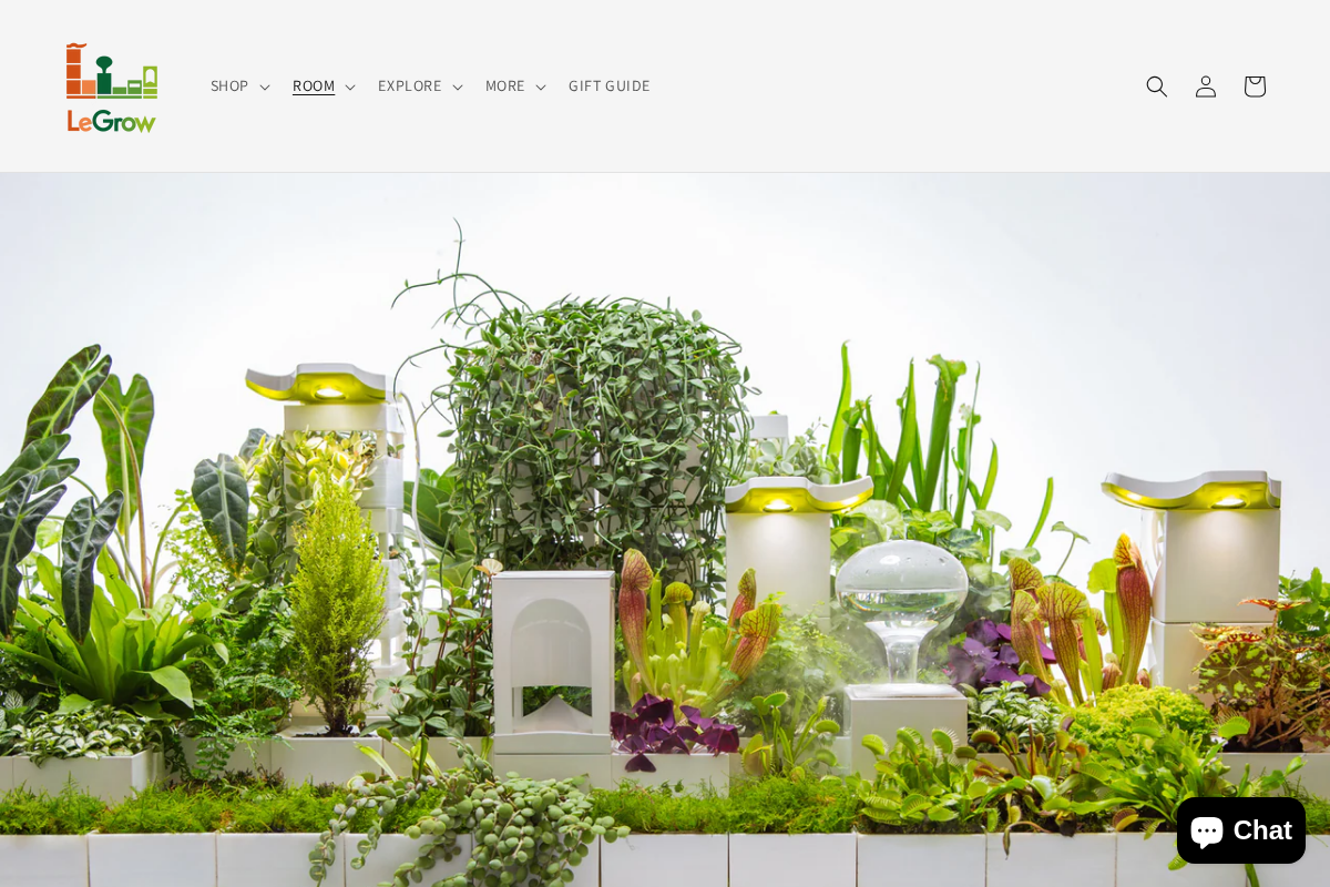 LeGrow homepage screenshot