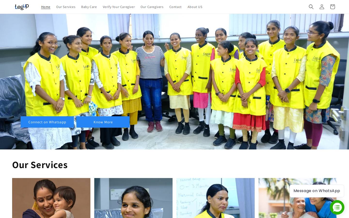 legup.in homepage screenshot
