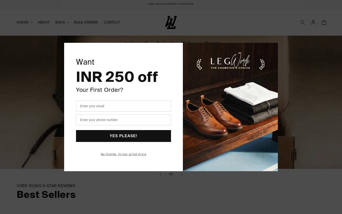 legwork.com homepage screenshot
