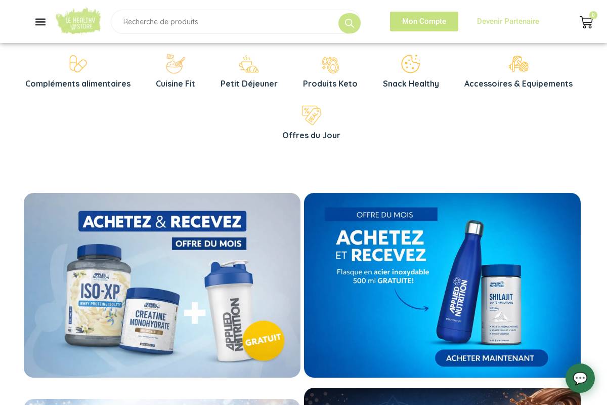 lehealthystore.ma homepage screenshot