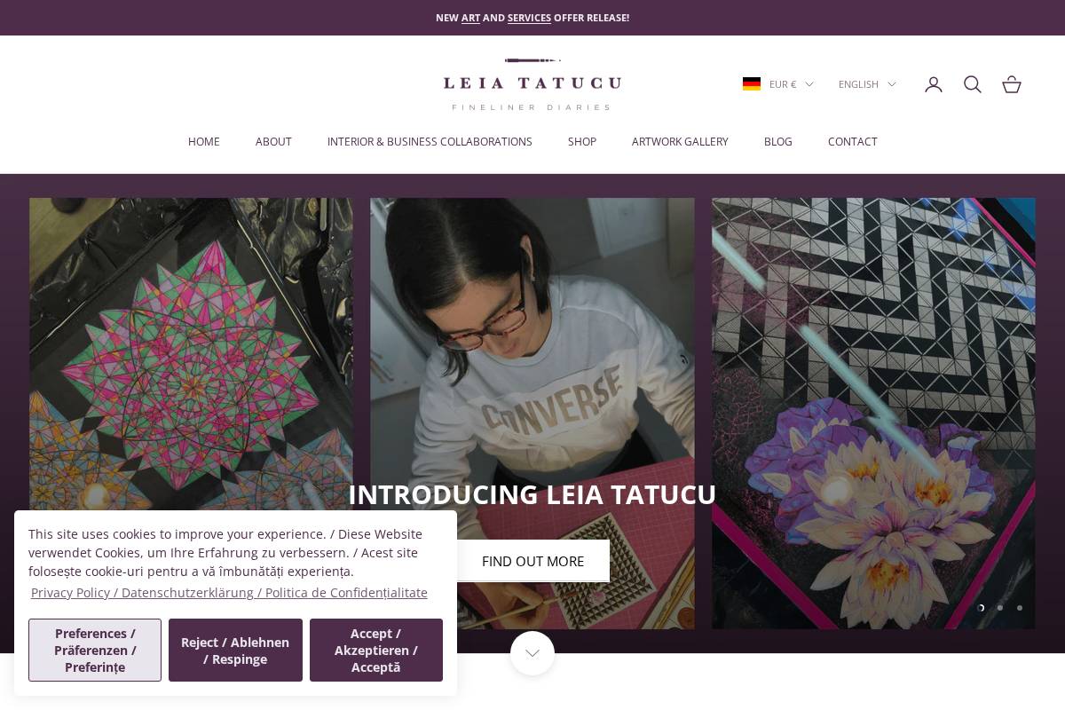 leia-tatucu.com homepage screenshot