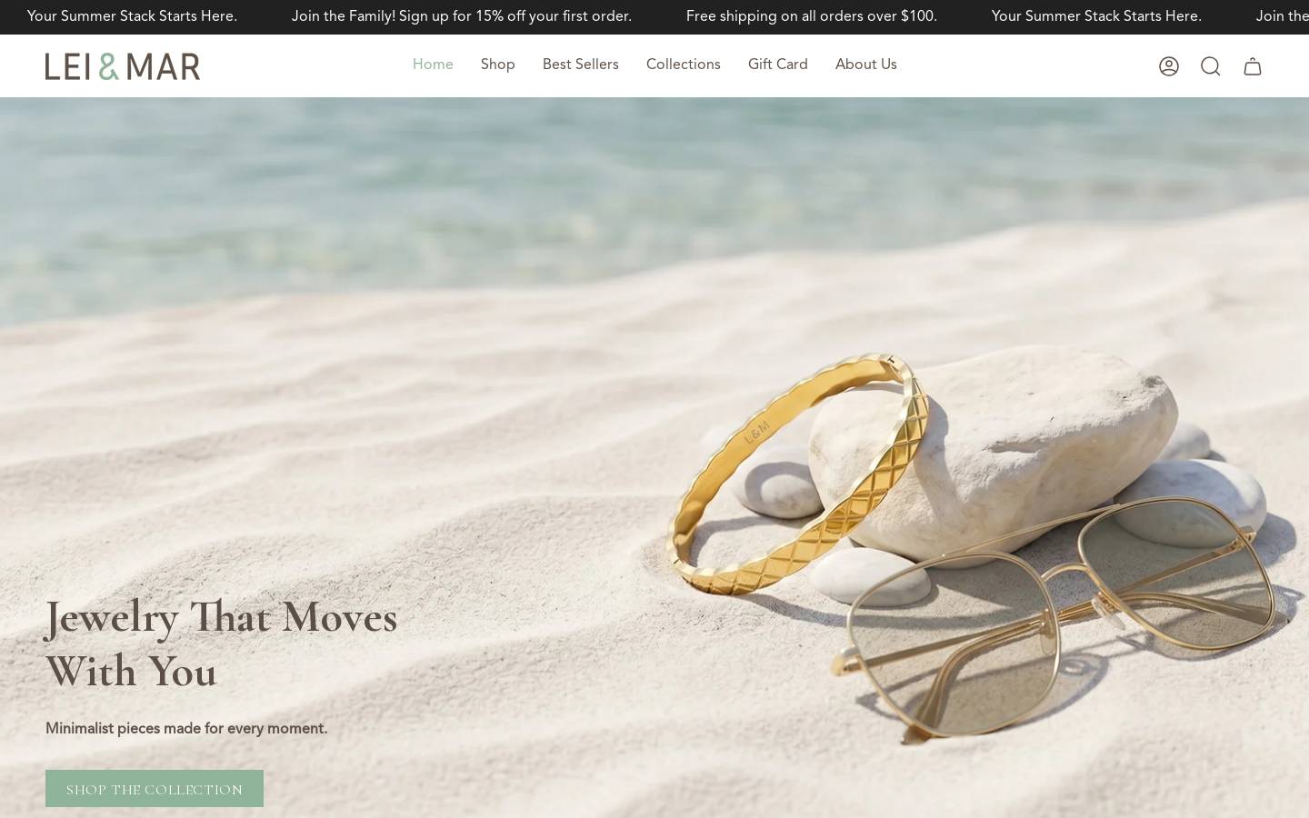 Lei & Mar Co. homepage screenshot