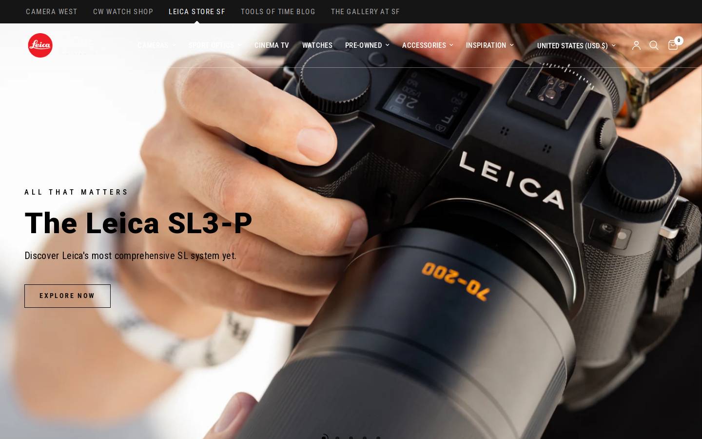 leicastoresf.com homepage screenshot