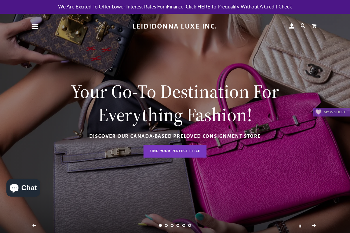 leididonna.com homepage screenshot