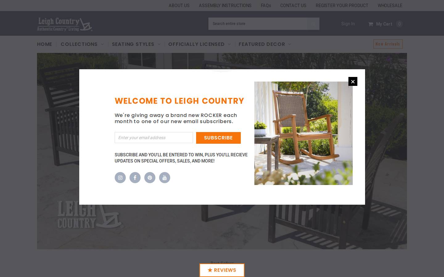 leighcountry.com homepage screenshot