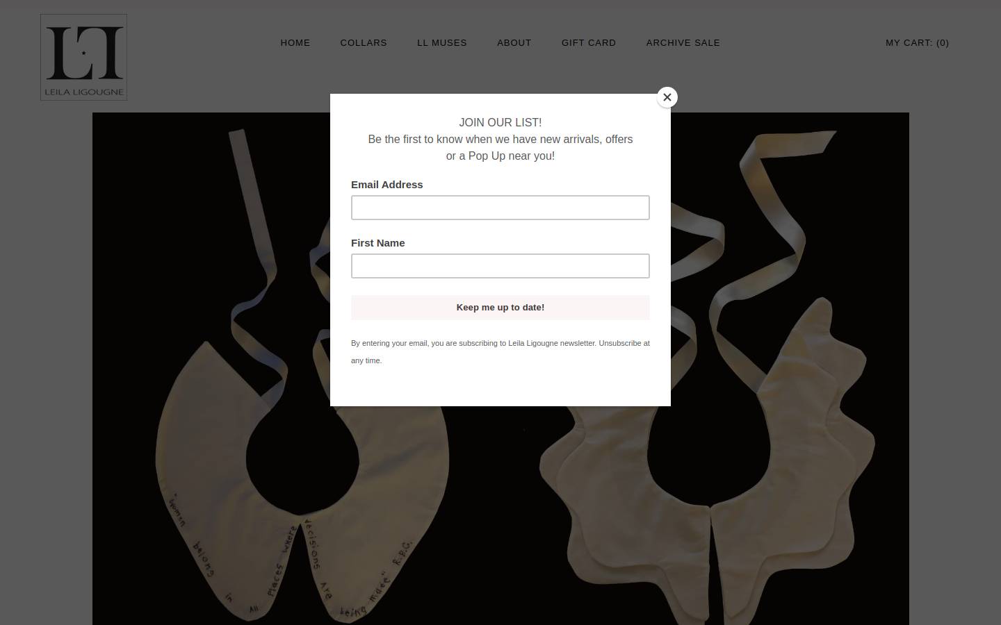 leilaligougne.com homepage screenshot