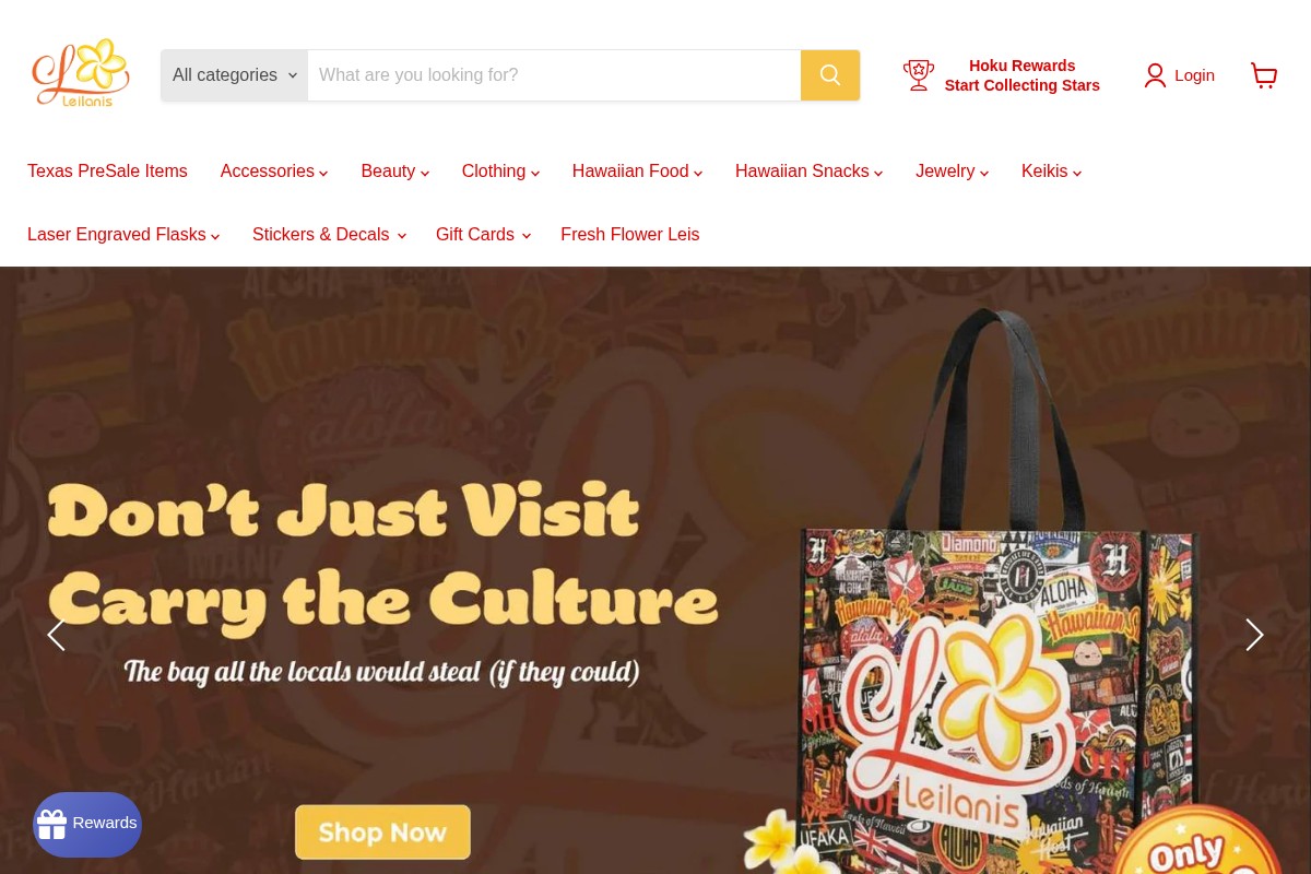 Leilanis Attic homepage screenshot