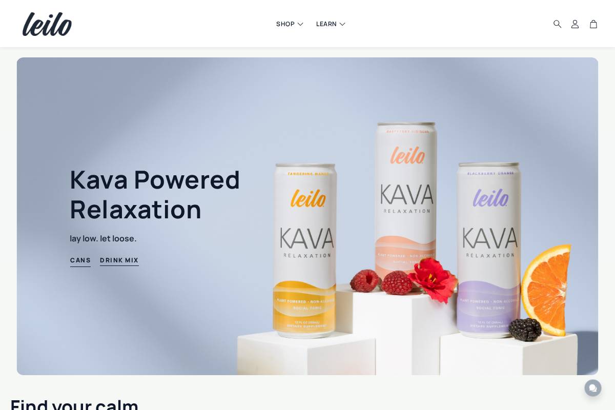 leilo.com homepage screenshot