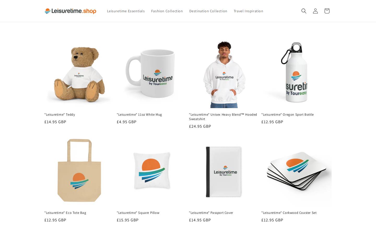 leisuretimeshop.com homepage screenshot