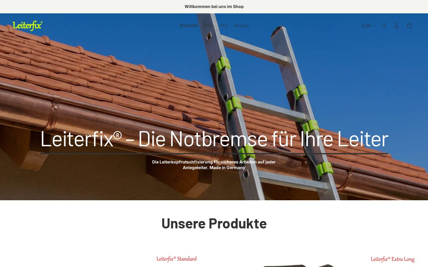 leiterfix.com homepage screenshot