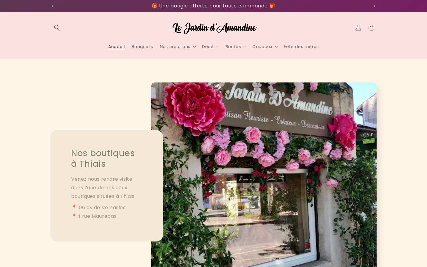 lejardindamandine.com homepage screenshot