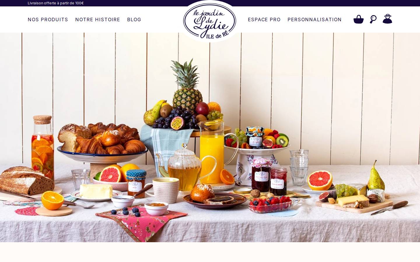 lejardindelydie.com homepage screenshot