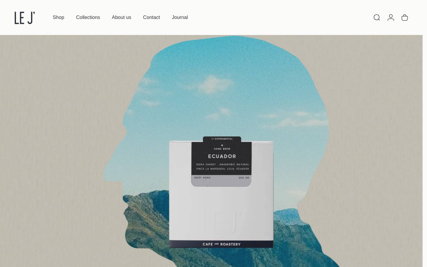 lejcafe.com homepage screenshot