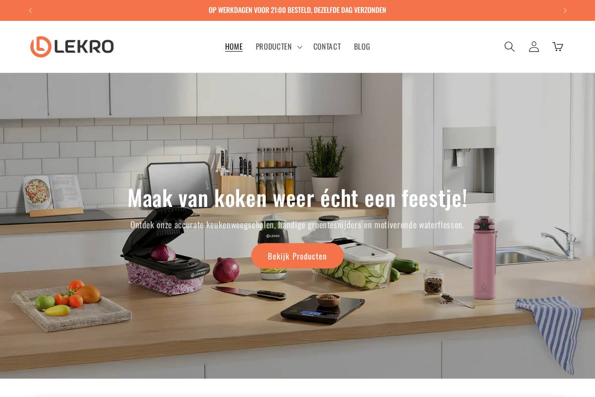 lekro.shop homepage screenshot