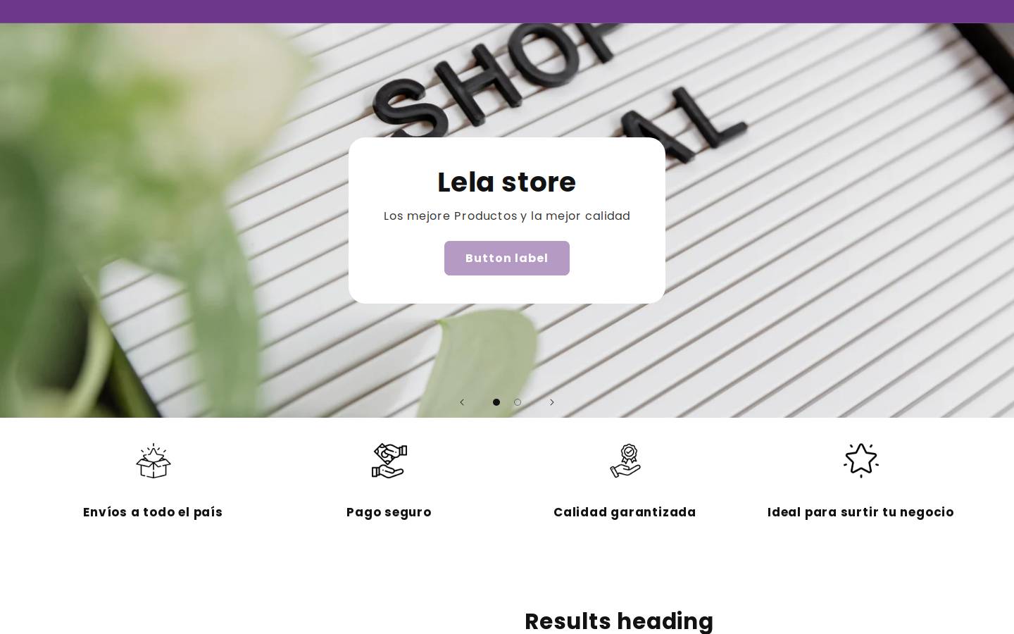 lelaestore.com homepage screenshot