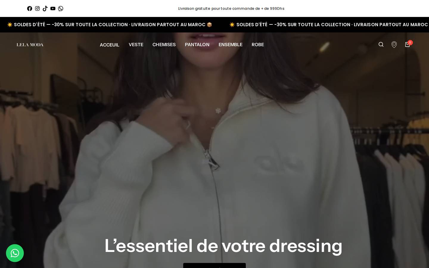 lelamoda.com homepage screenshot
