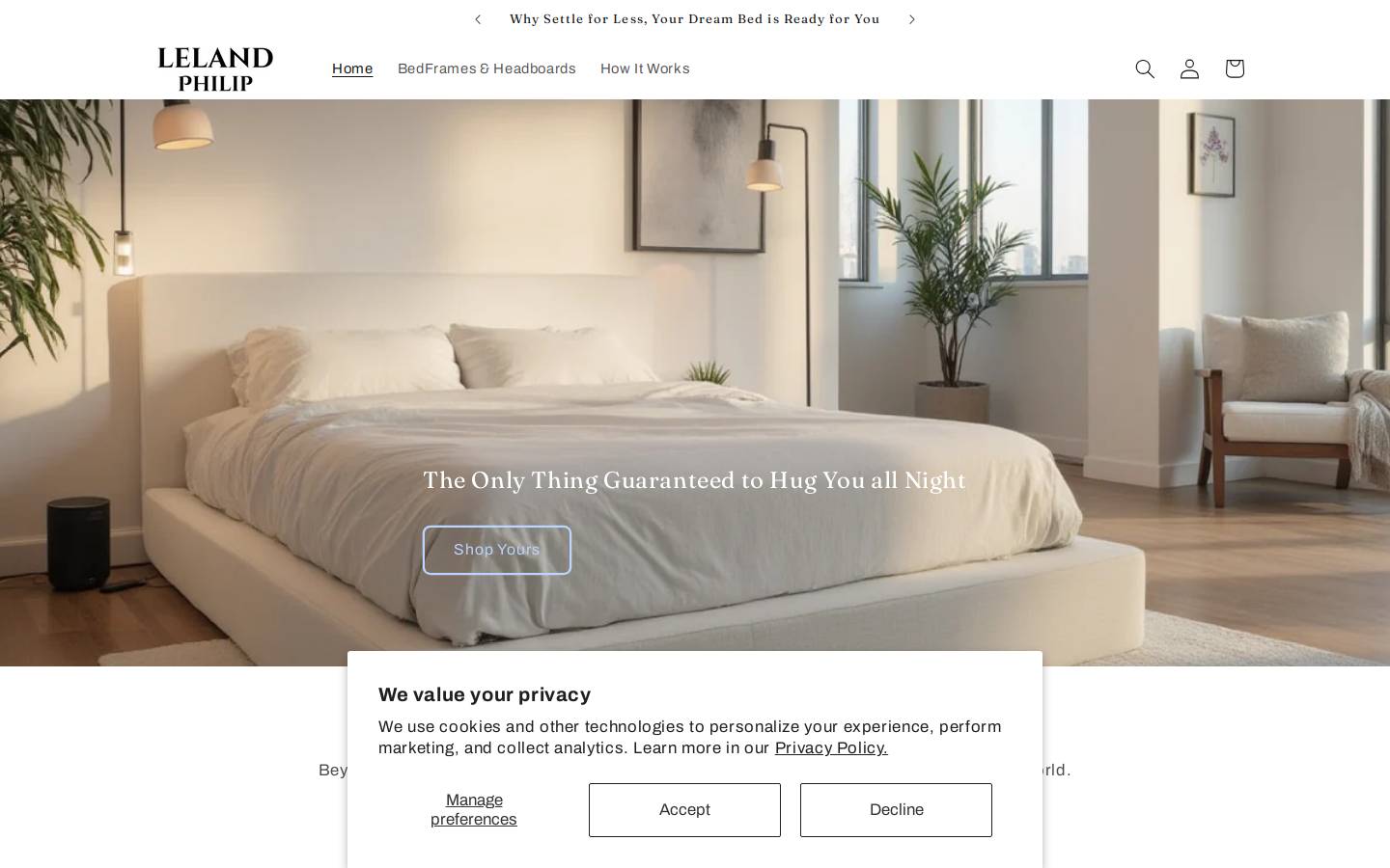 lelandphilip.com homepage screenshot
