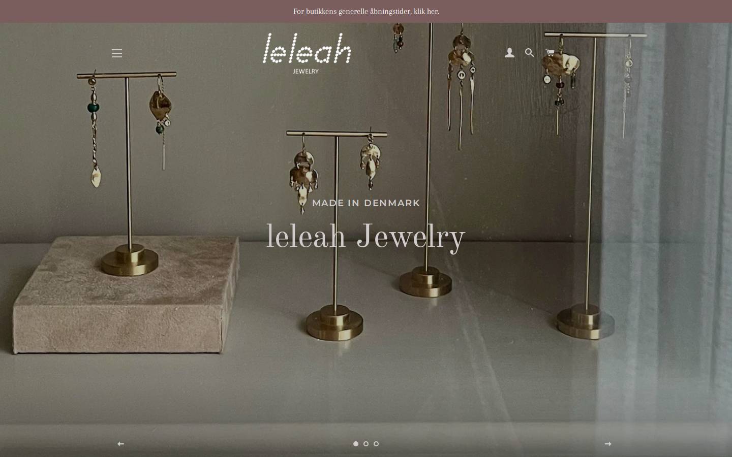 Leleah homepage screenshot