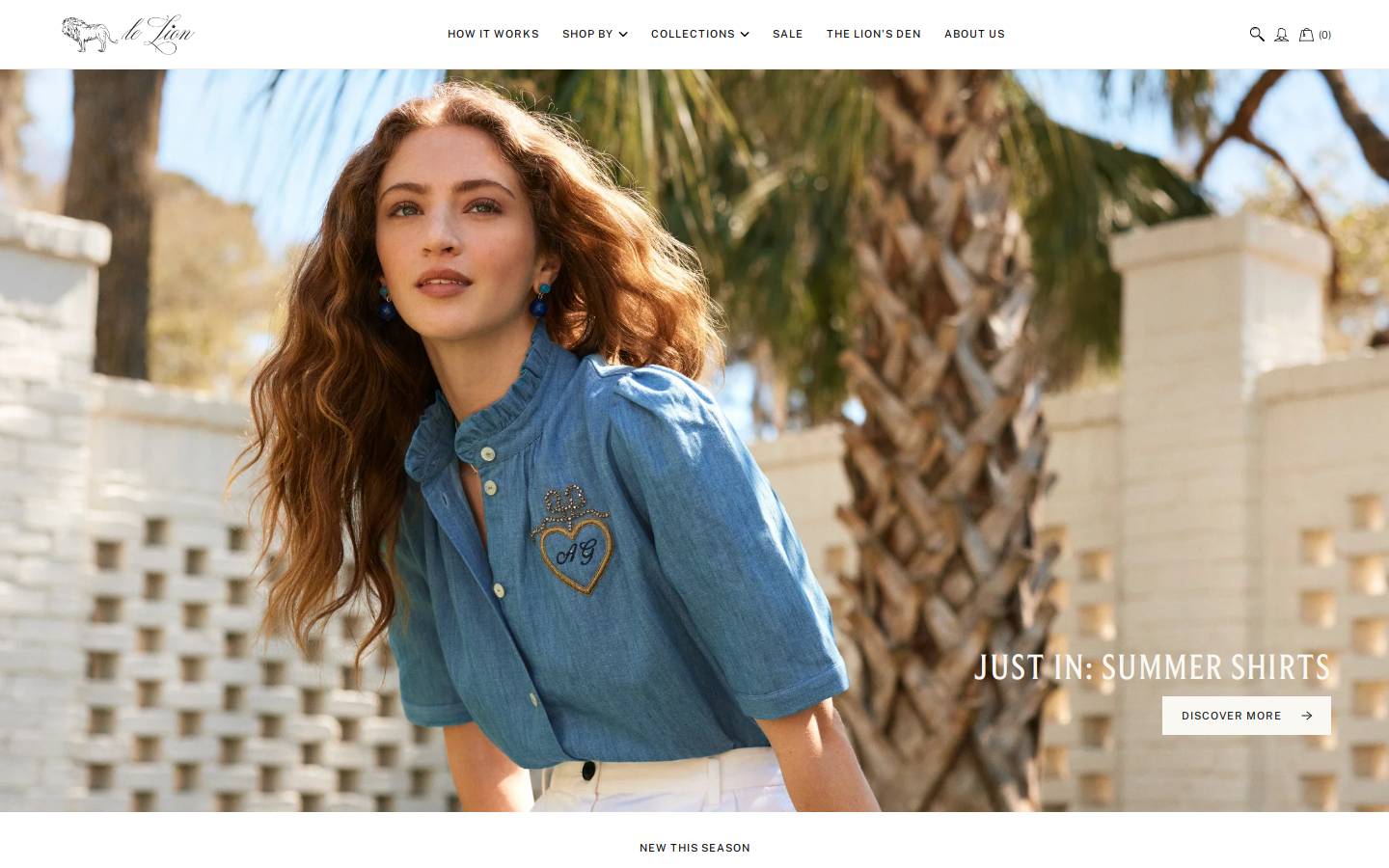 lelion.com homepage screenshot