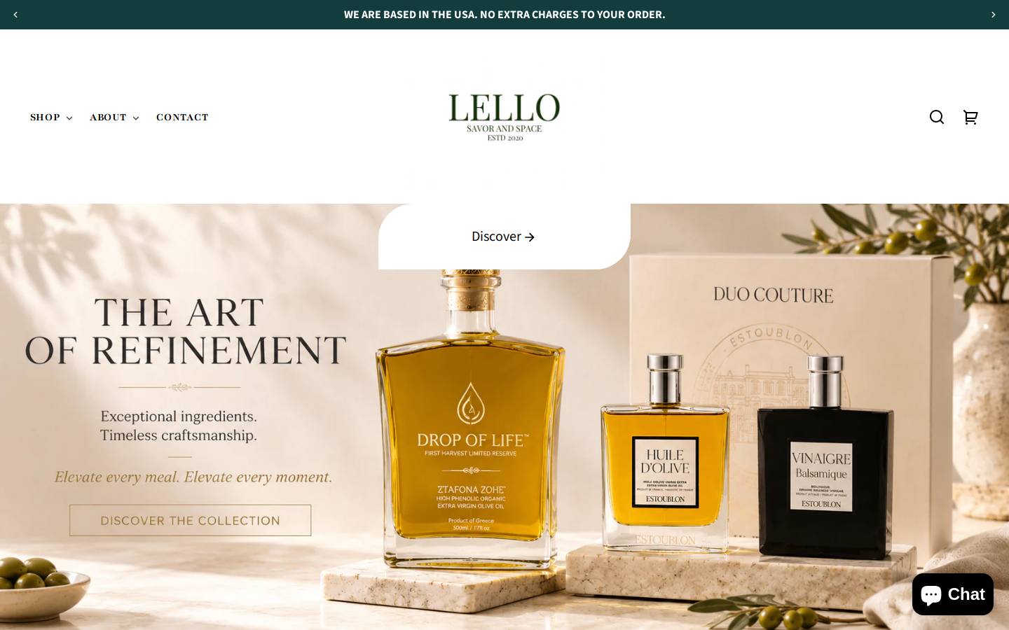 lello.store homepage screenshot
