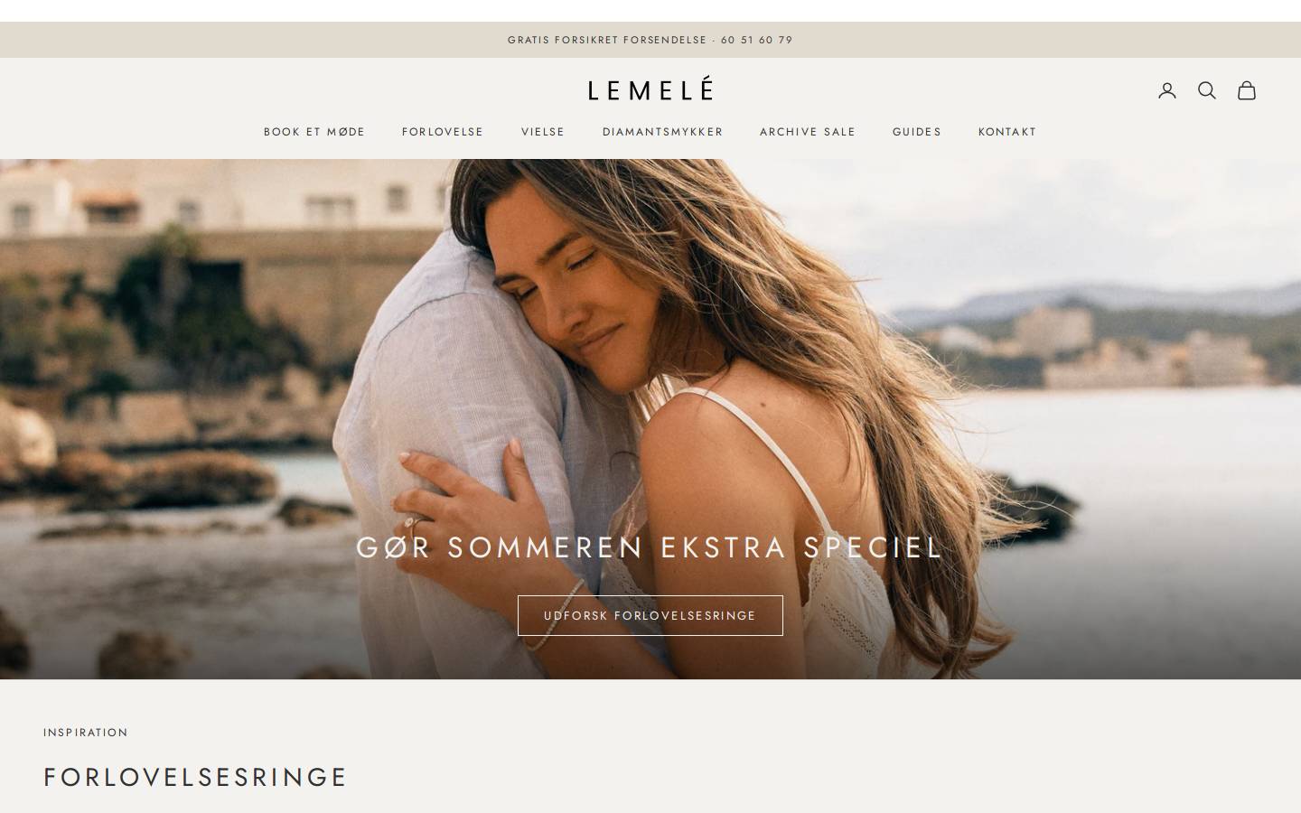 Lemelé homepage screenshot