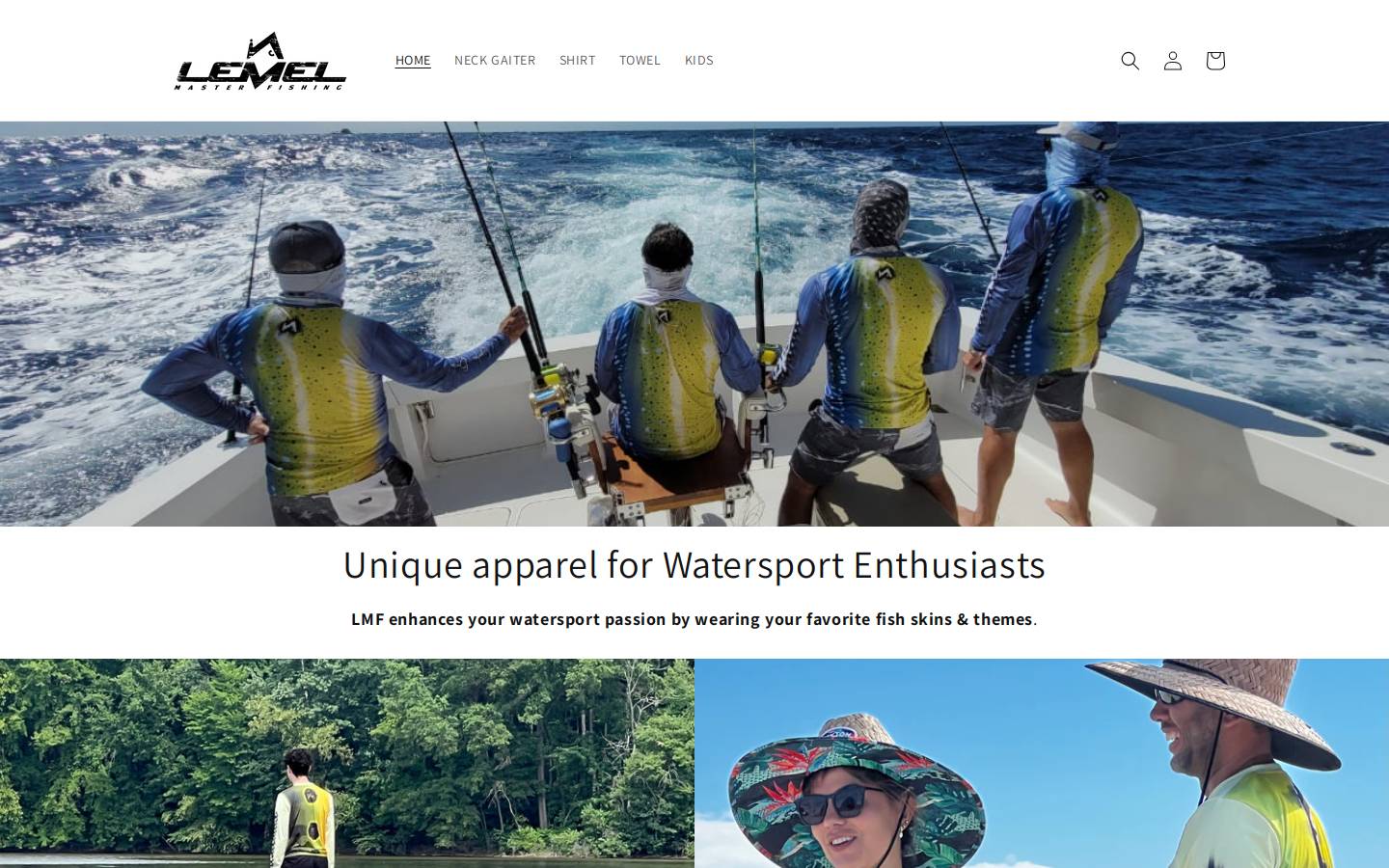 lemelmasterfishing.com homepage screenshot