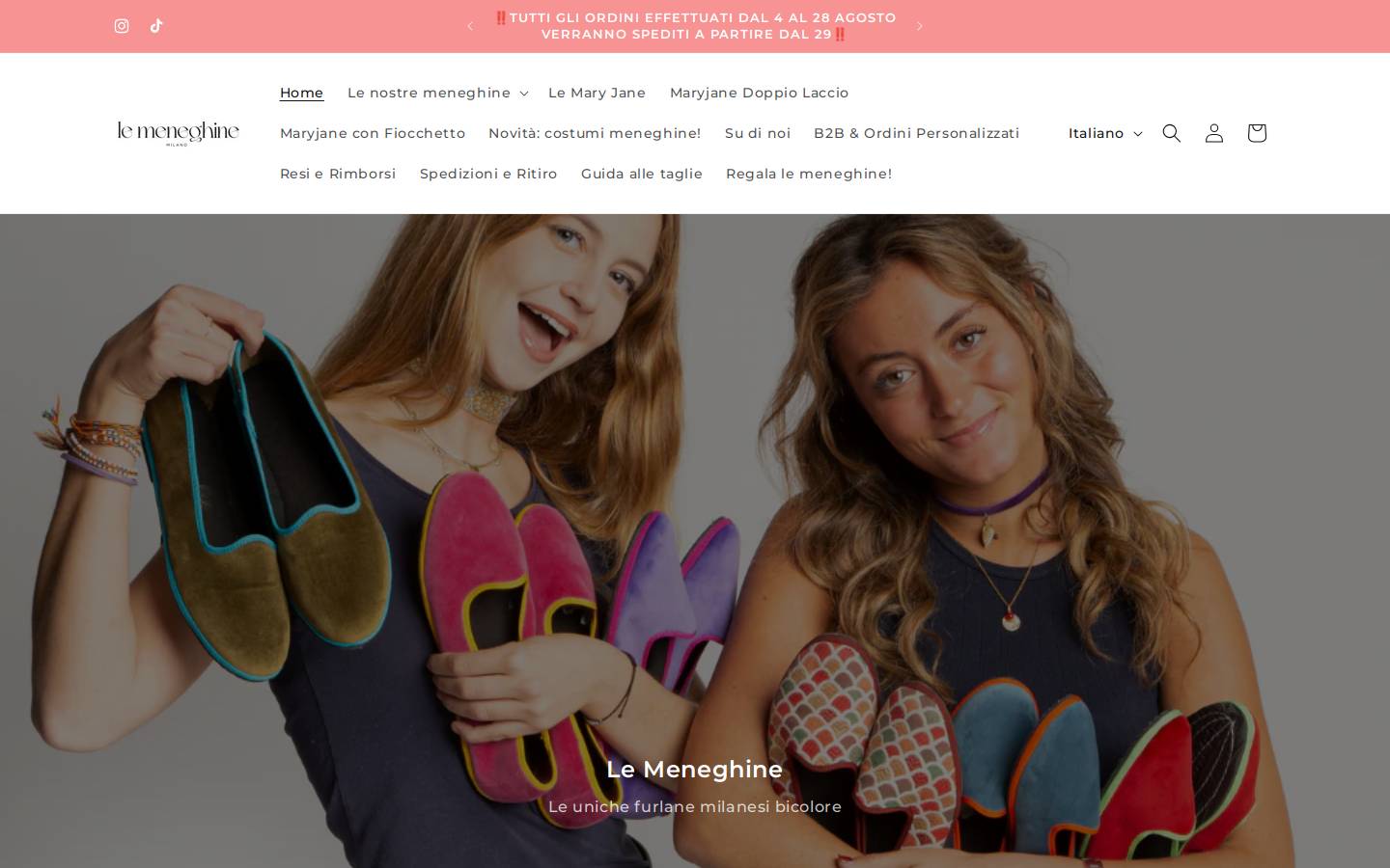 lemeneghinemilano.com homepage screenshot
