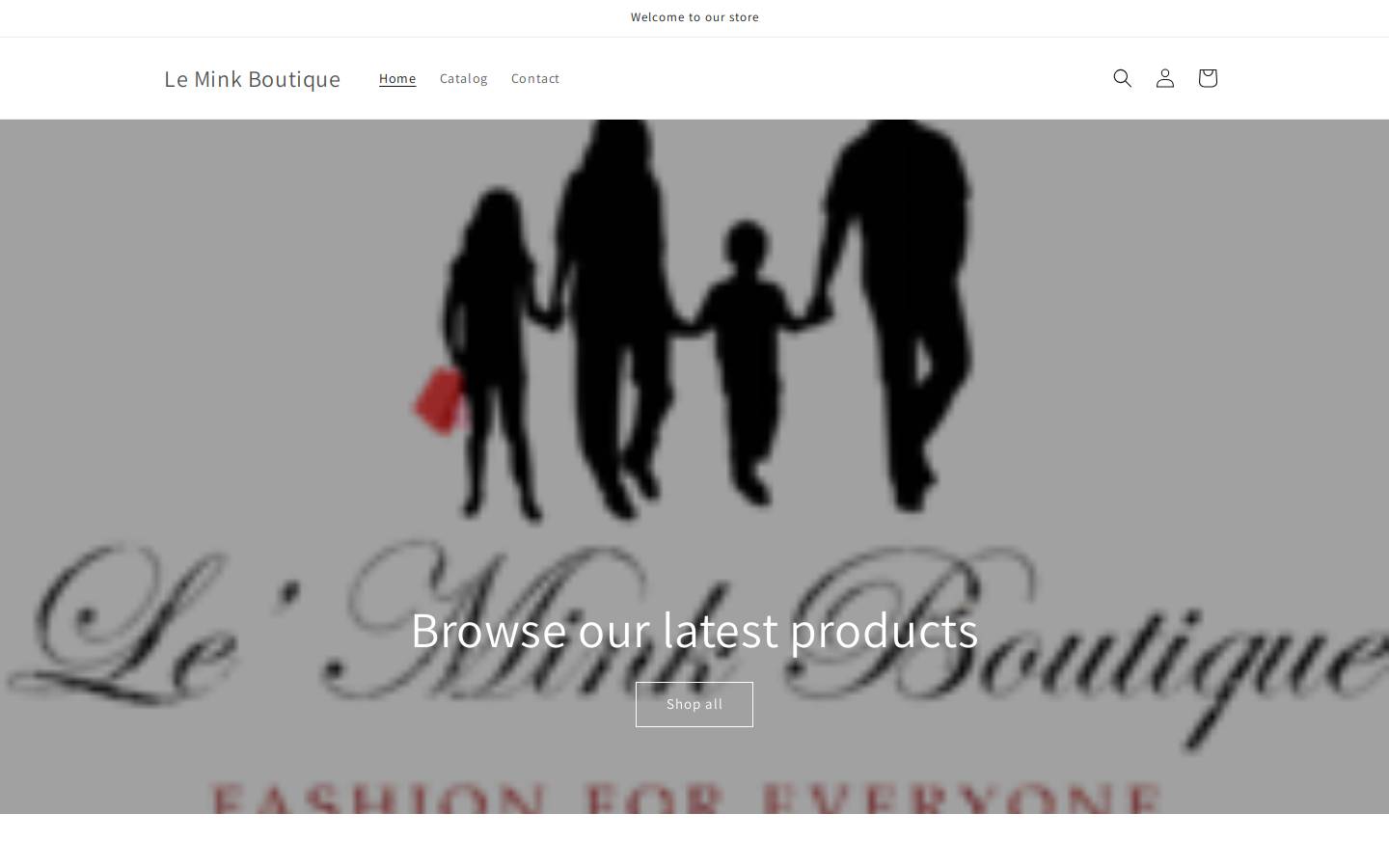 leminkboutique.com homepage screenshot