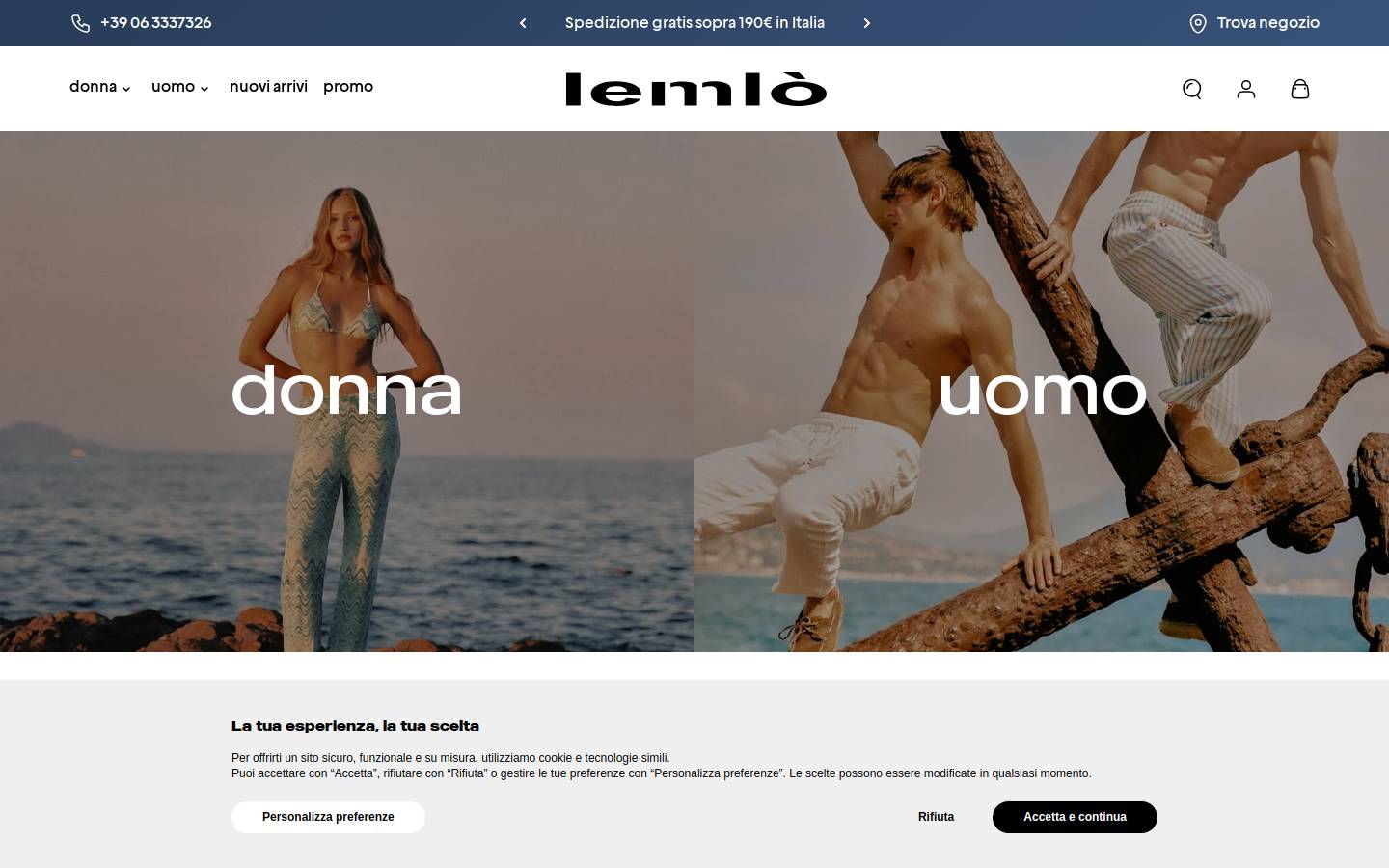 lemlò homepage screenshot