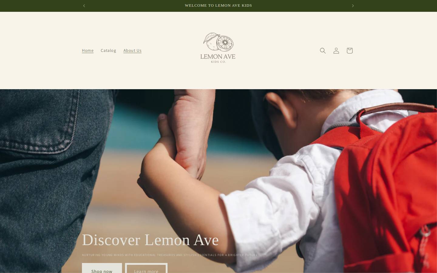 lemonavekids.com homepage screenshot