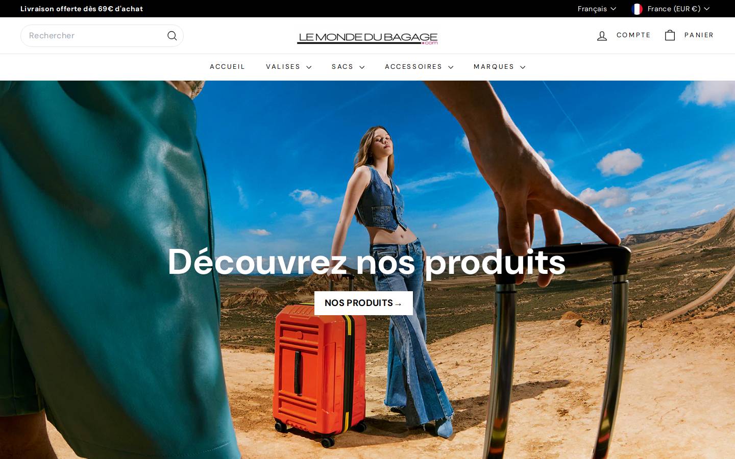 Lemondedubagage homepage screenshot