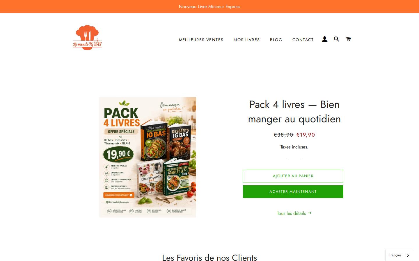 lemondeigbas.com homepage screenshot