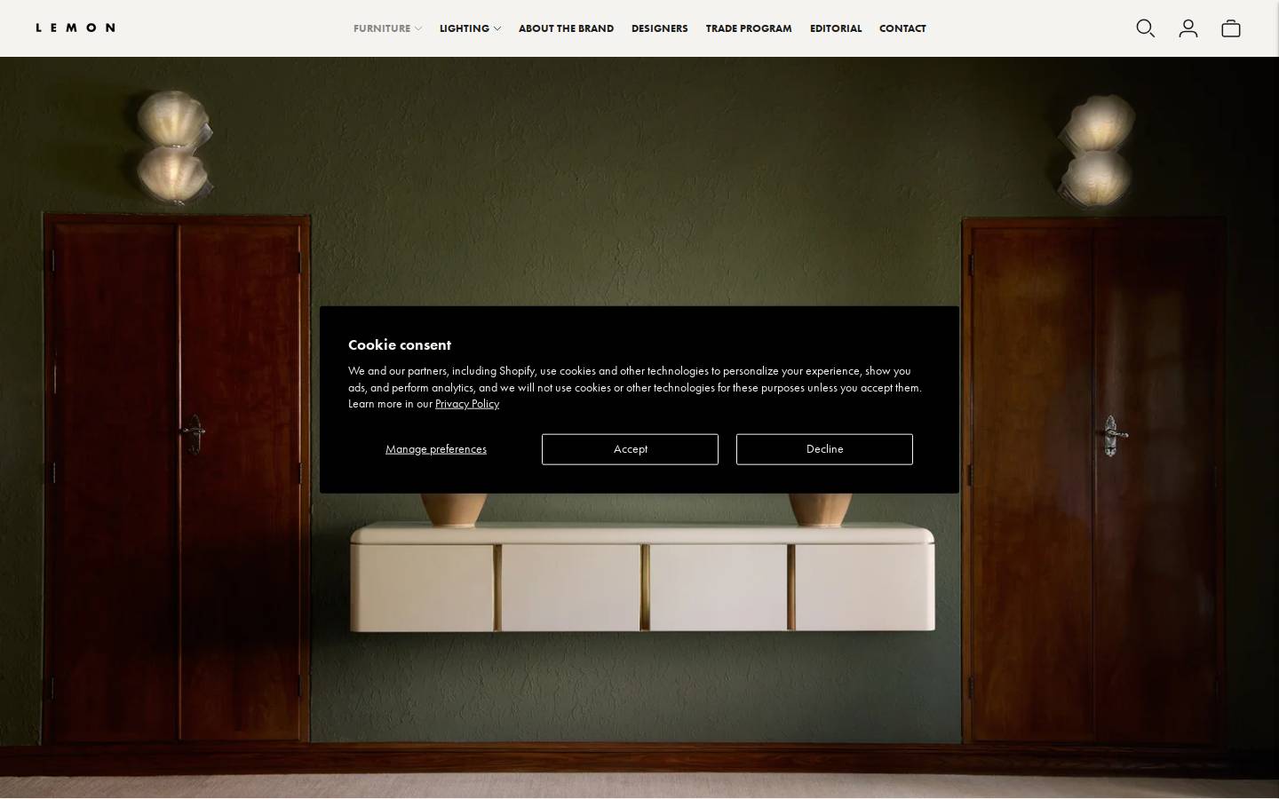lemonfurniture.co homepage screenshot