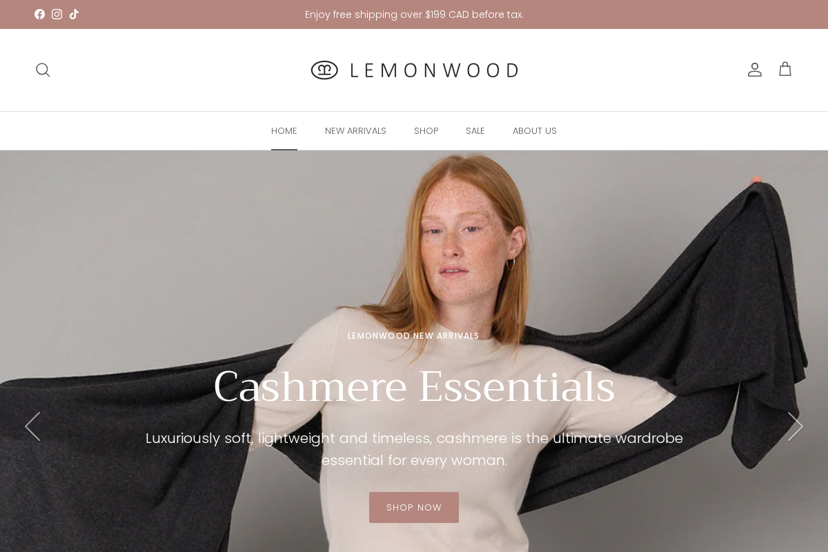 LEMONWOOD homepage screenshot