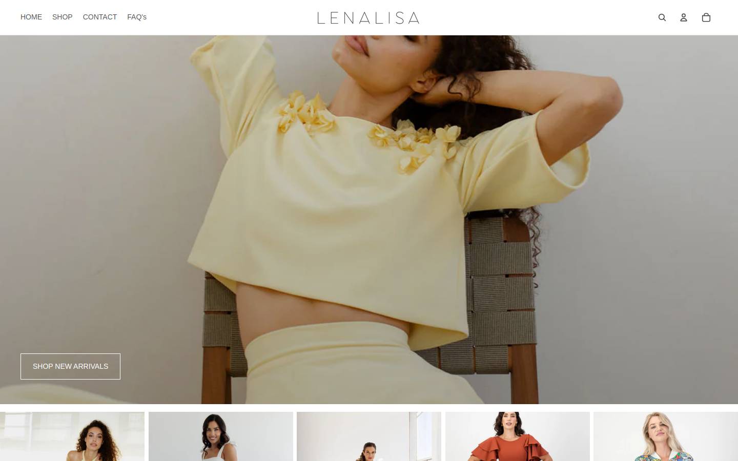 lenalisa.com homepage screenshot