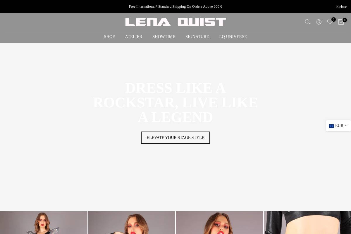 lenaquist.com homepage screenshot