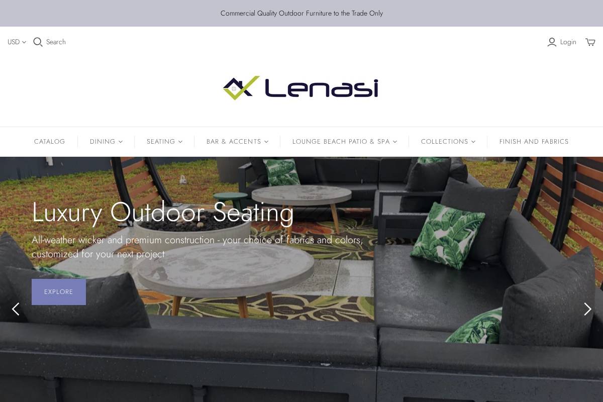 lenasi.us homepage screenshot