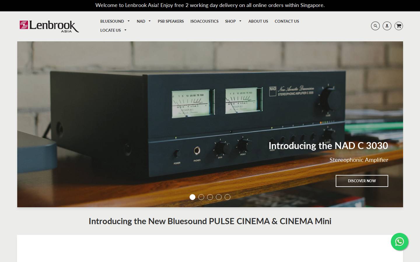 Lenbrook homepage screenshot