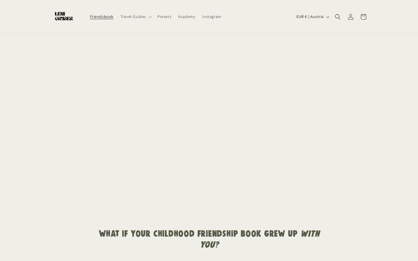 lenigruber.shop homepage screenshot