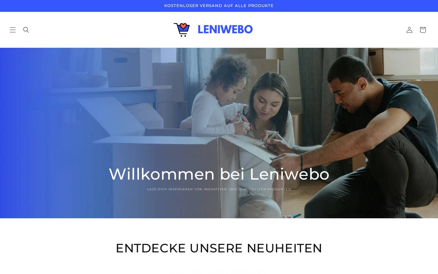 leniwebo.com homepage screenshot