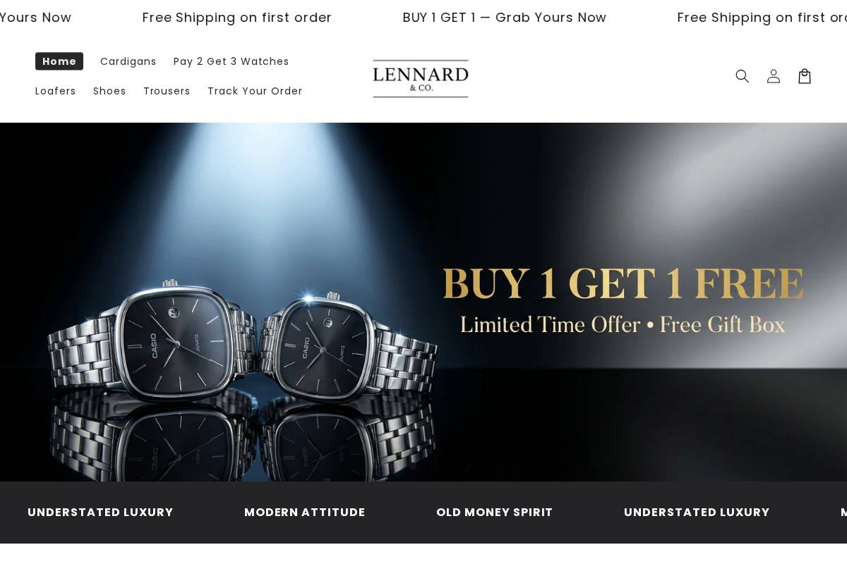 Lennardco homepage screenshot