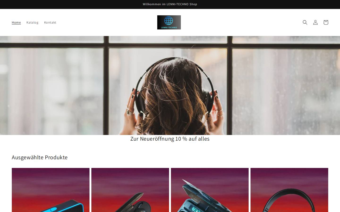 lenni-techno.com homepage screenshot