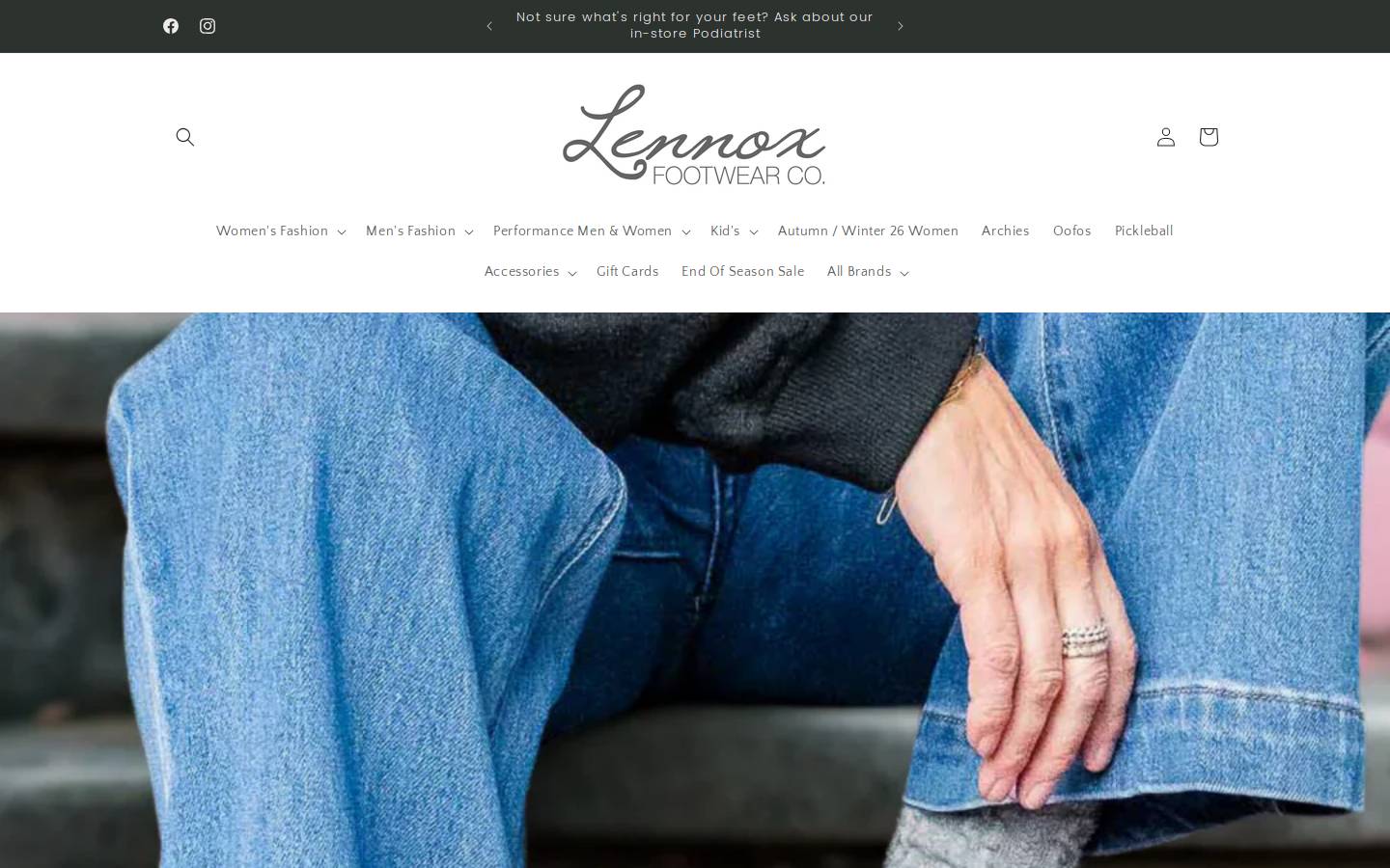 lennoxfootwearco.com.au homepage screenshot