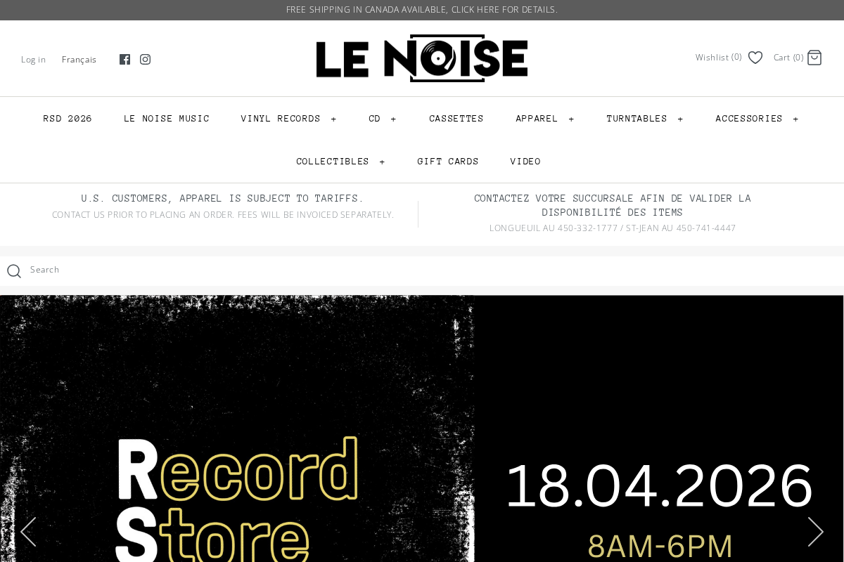 Le Noise homepage screenshot